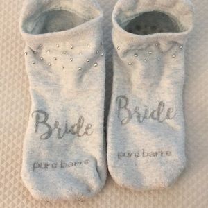 Pure Barre "Bride" sticky socks